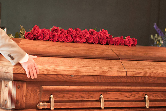 Roses on Casket