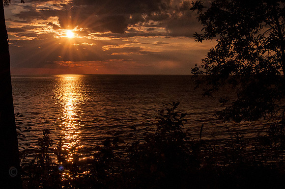 Sunset over Green Bay