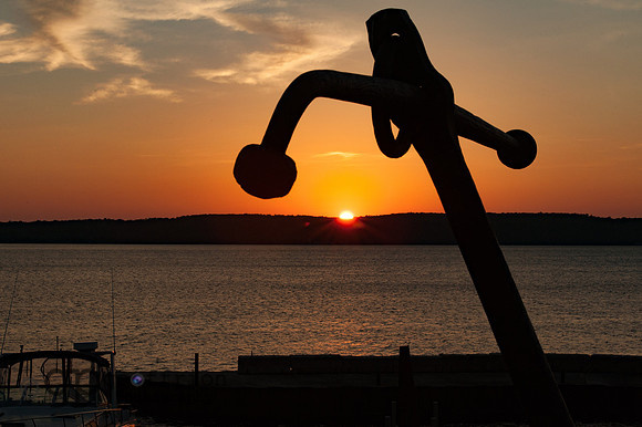 Anchor and Sunset