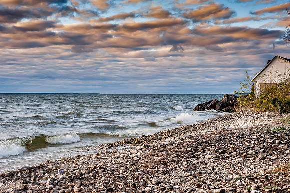 Sunset on Lake Michagan Waves 3