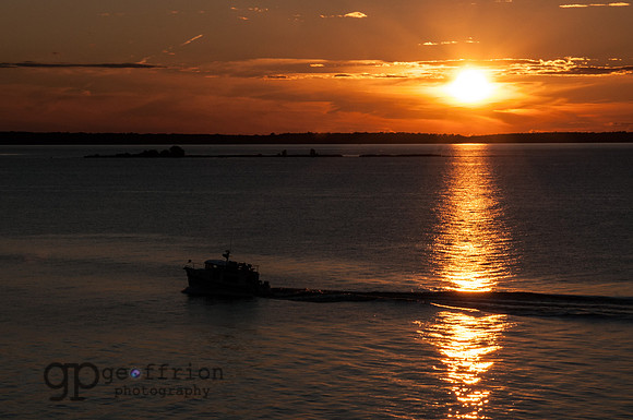 Sunset over Green Bay