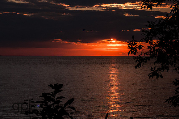 Sunset over Green Bay